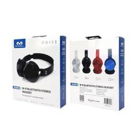 AURICULARES MICCELL INALAMBRICOS BT/SD/FM B02 ROJO