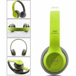 AURICULARES BLUETOOTH/FM/SD P47 VERDE