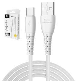 CABLE USB - TIPO C MICCELL 2.4A 1M D127 BLANCO