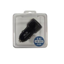 CARGADOR MICCELL AUTO 2 USB VQ-C03