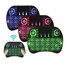 MINI TECLADO RETROILUMINADO INALÁMBRICO C/TOUCH PAD