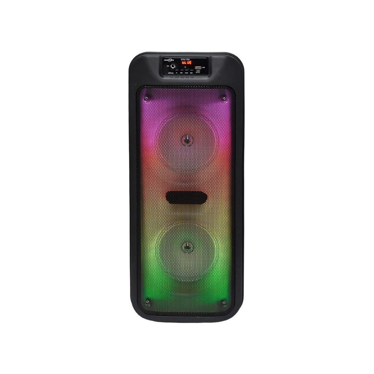 Insumax - PARLANTE GTS DOBLE X 6.5" BT/USB/SD/FM C/MICROFONO GTS-1703