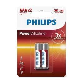 PILAS PHILIPS ALKALINE  AAA BLISTER x2
